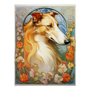Pôster O Cão Borzoi 002 - Natalia Mucha