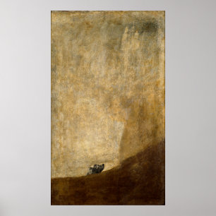 Pôster O cão (pinturas pretas) por Francisco Goya 1820