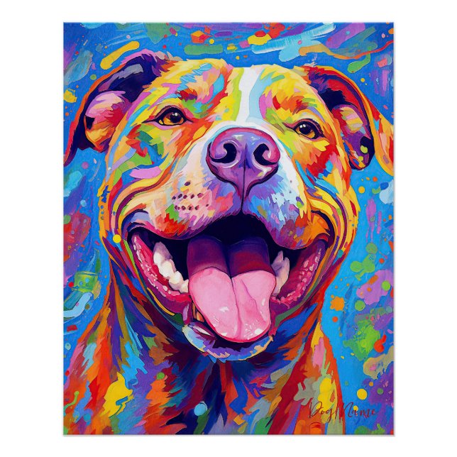 Pôster O Cão Pitbull 002 - Zetton Ziana (Frente)