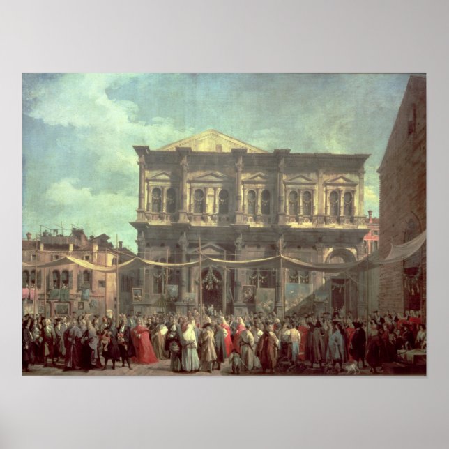 Pôster O Cão Visitando a Igreja e Scuola di (Frente)