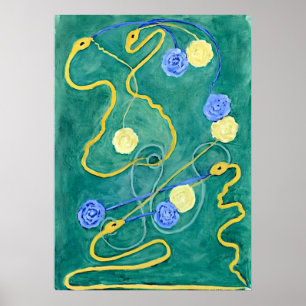 Poster O Caos Primordial de Hilma af Klint