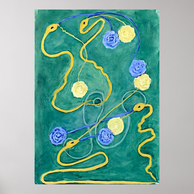 Poster O Caos Primordial de Hilma af Klint (Frente)