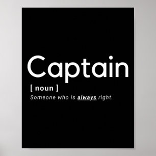 Poster O Capitão Está Sempre Certo - Marinha Mercante