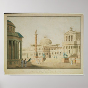 Pôster O Capitólio define design para 'Titus'