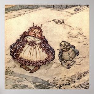 Poster “O Caranguejo e Sua Mãe” por Arthur Rackham