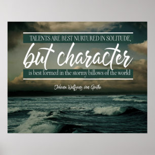 Pôster O Caráter É Melhor Formado