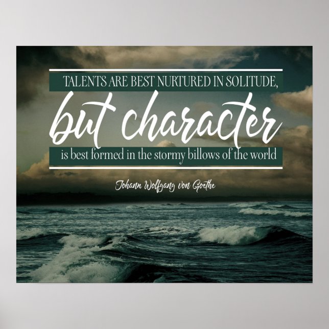 Pôster O Caráter É Melhor Formado (Frente)