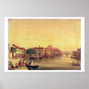 Poster O Careenage, Bridgetown, Barbados, c.1848