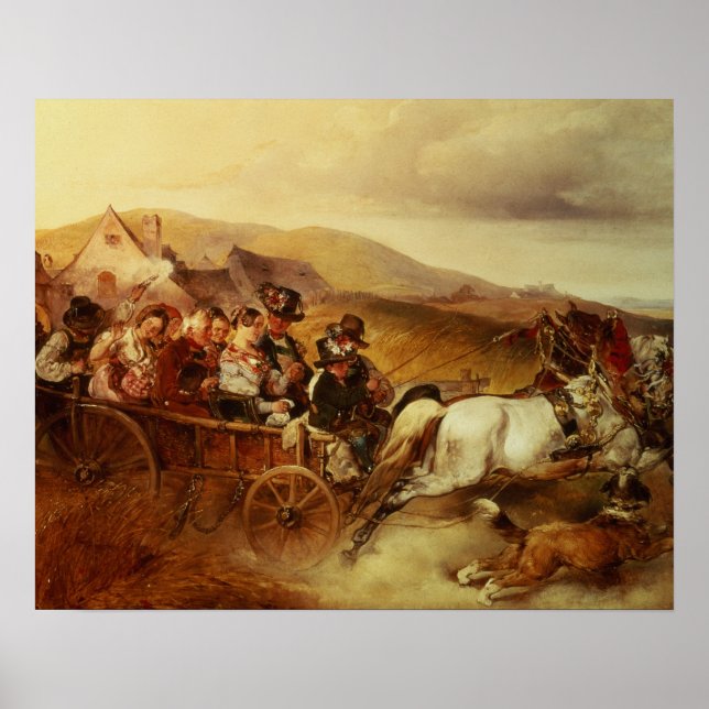 Pôster O Carrinho de Casamento (Frente)