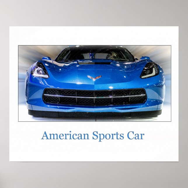 Poster O Carro Esportivo Americano (Frente)