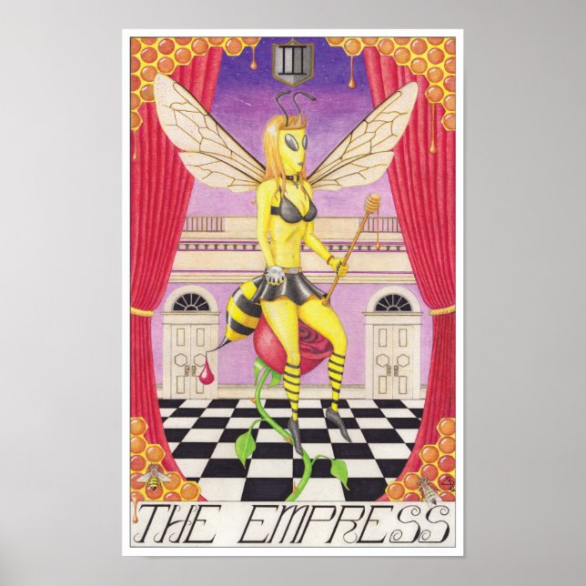 Poster O cartão de tarot A Imperatriz (Frente)