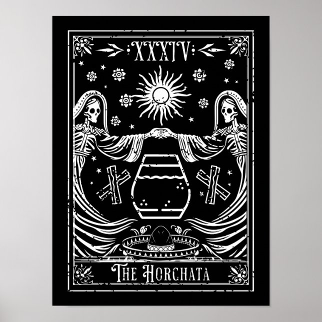 Poster O Cartão de Tarot da Horchata (Frente)