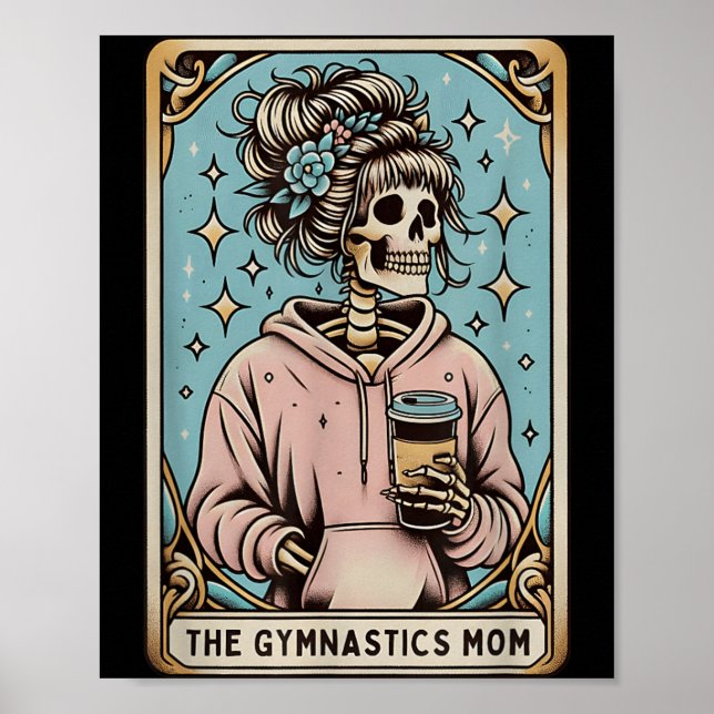 Poster O Cartão de Tarot da Mãe de Ginástica Funny Hallow (Frente)