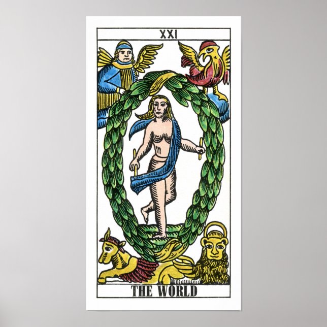 Pôster O Cartão Mundial do Tarot (Frente)