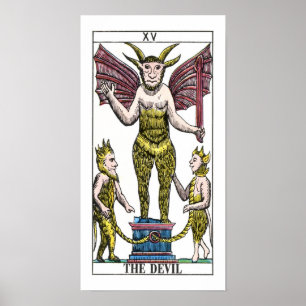 Pôster O Cartão Tarot do Diabo
