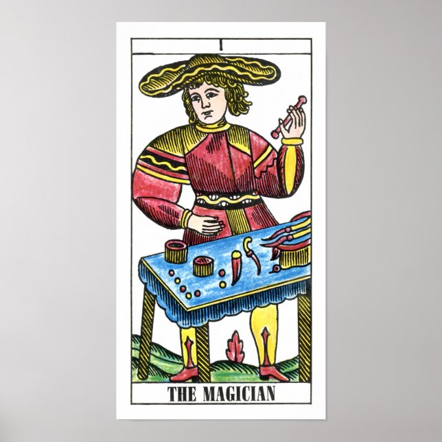 Poster O Cartão Tarot Mágico (Frente)