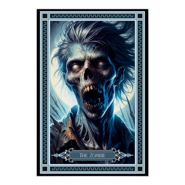 Pôster O Cartão Zombie Tarot (Frente)