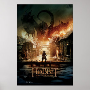 Pôster O cartaz cinematográfico de Hobbit - de Laketown
