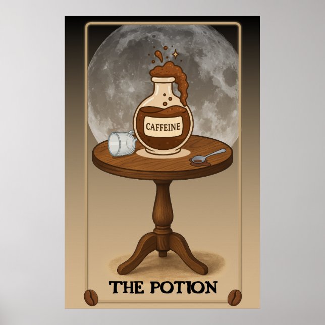 Poster O Cartaz do Potion Tarot Card (Frente)