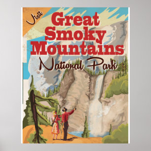 Pôster O cartaz do viagem de Great Smoky Mountains