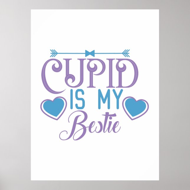 Poster O casal Presente Cupido É Minha Bestidade (Frente)