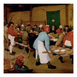 Pôster O Casamento Camponês de Pieter Bruegel, o Velho