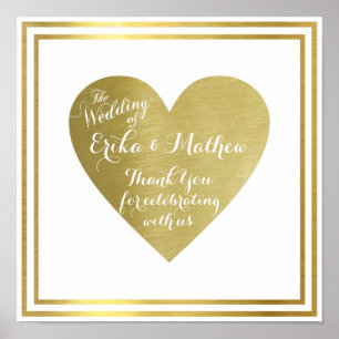 Poster o casamento de (casais), amor de recepção