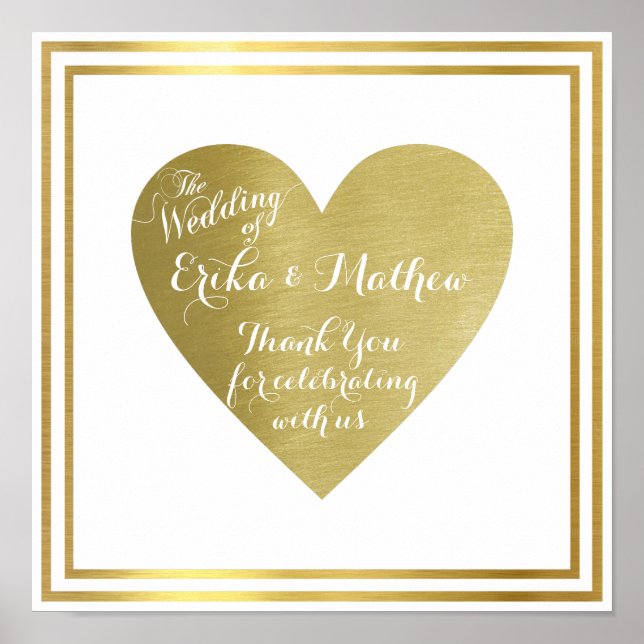 Poster o casamento de (casais), amor de recepção (Frente)