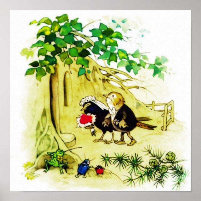 Pôster O Casamento de Pássaros (Frente)