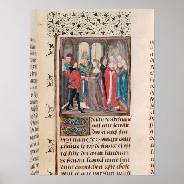 Poster O Casamento de Philippe Auguste King da França (Frente)