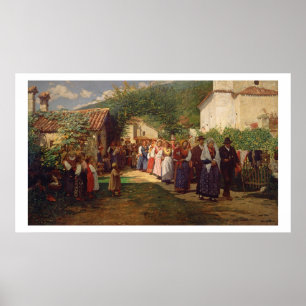 Pôster O casamento dourado (óleo em canvas)