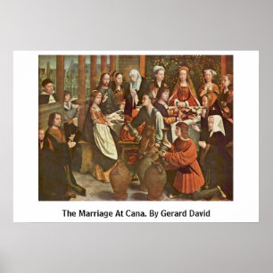 Pôster O casamento em Cana. Por Gerard David