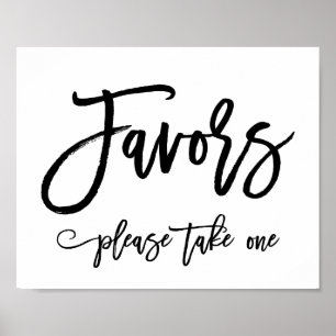 Poster O casamento indicado por letras da mão chique