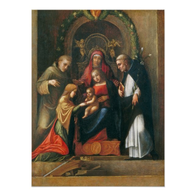 Pôster O Casamento Místico da Santo Catherine (Frente)