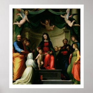 Pôster O casamento místico de St. Catherine de Siena com