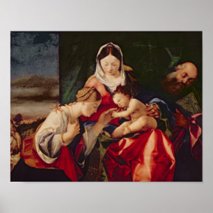 Pôster O casamento místico do santo Catherine, 1505/8