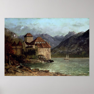 Poster O castelo de Chillon, 1875