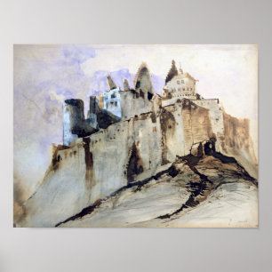 Pôster O castelo de Vianden, 1871