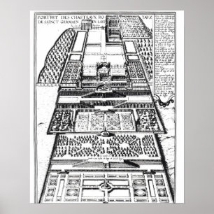 Pôster O castelo novo de Santo-Germano-en-Laye, 1614 (en