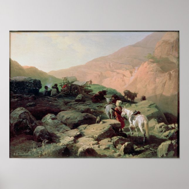 Pôster O Cáucaso, 1872 (Frente)