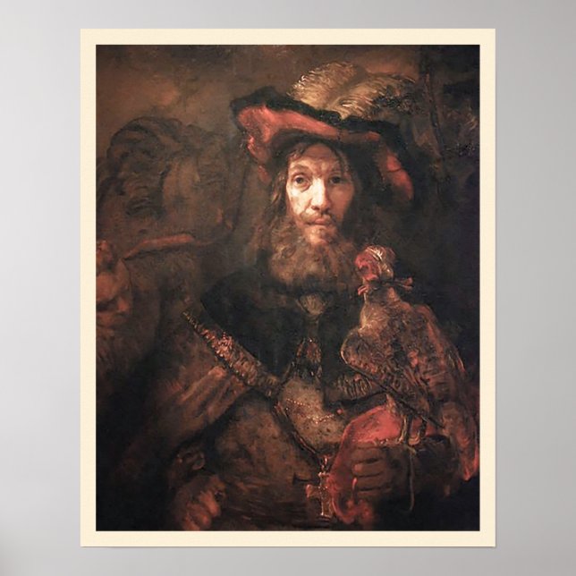 Poster O Cavaleiro com o Falcão/Rua. (Frente)