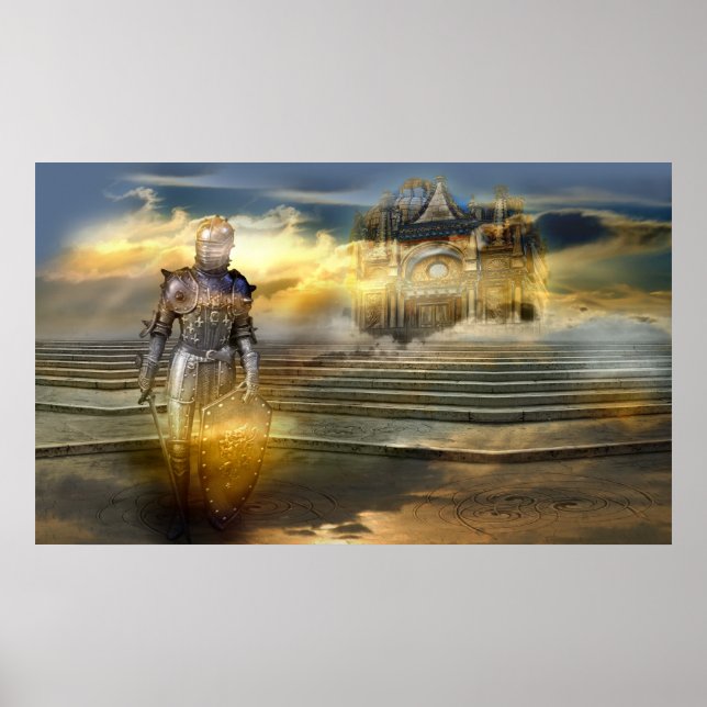 Poster O cavaleiro do palácio celeste (Frente)