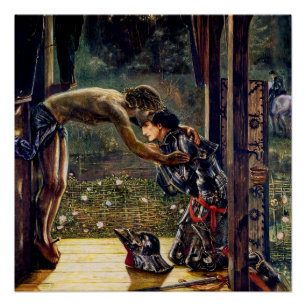 Pôster O Cavaleiro Misericordioso por Edward Burne-Jones