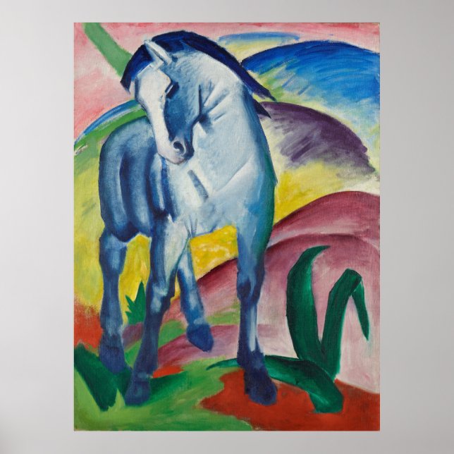 Poster O Cavalo Azul de Marc (Frente)