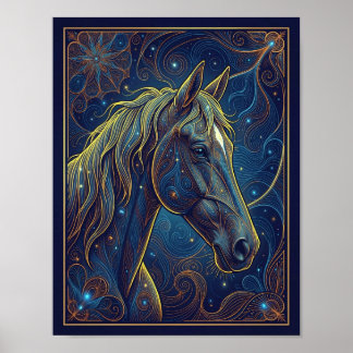 Poster O Cavalo Azul Sonha