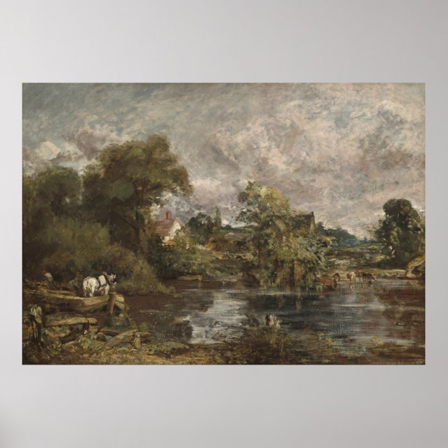 Poster O Cavalo Branco - John Constable (1819) (Frente)