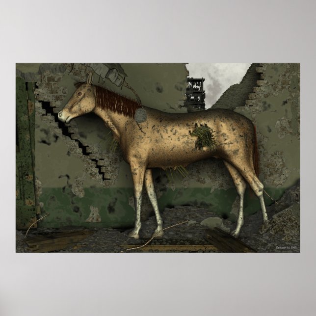 Pôster O cavalo da palha (Frente)