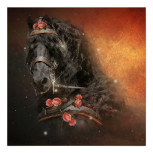 Pôster O Cavalo de Fogo - Cartaz Brilhante