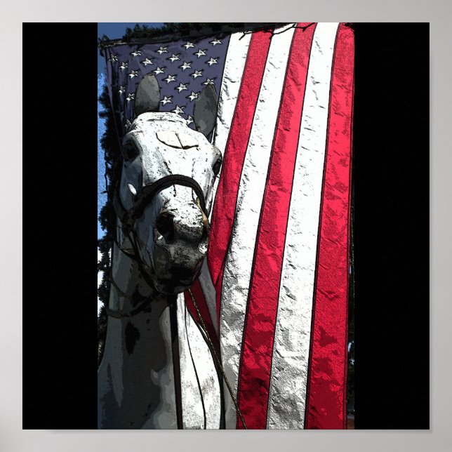 Pôster O Cavalo de Trabalho Americano (Frente)