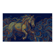 O cavalo fractal correndo